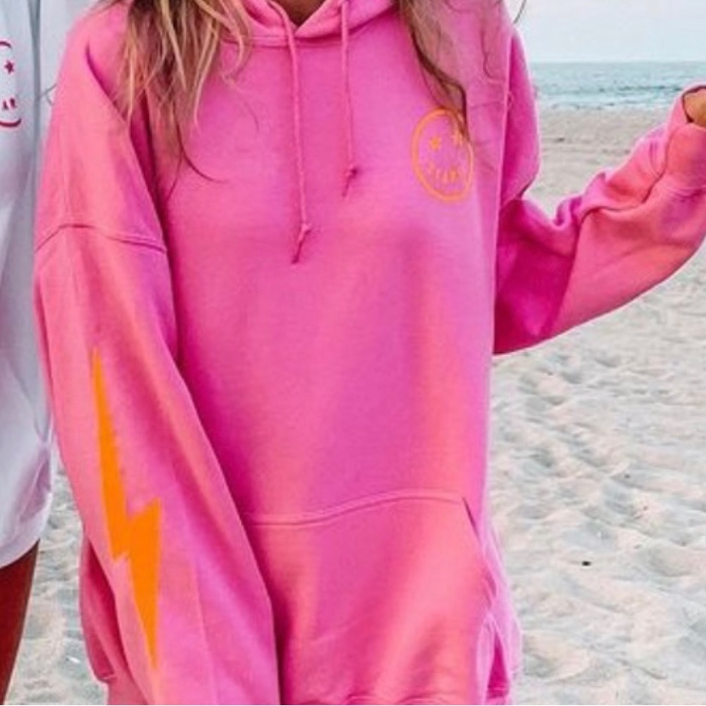 Preppy pink hoodie